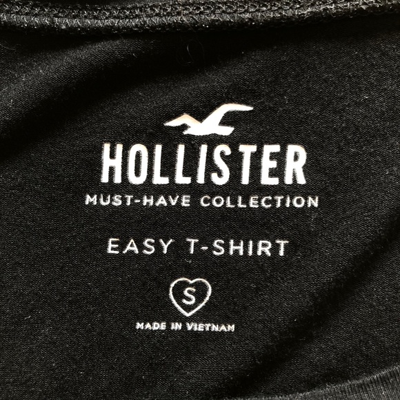 Hollister Black Mid-Cropped Twist Easy T-Shirt - Picture 3 of 3